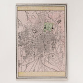 Puzzle Carte vintage d'Athènes Grèce (1901) (Vertical)