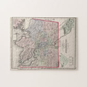 Puzzle Carte vintage de Baltimore MD (1876) (Horizontal)