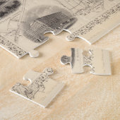 Puzzle Carte vintage de Bradford Angleterre (1851) (Côté)