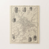 Puzzle Carte vintage de Bradford Angleterre (1851) (Vertical)