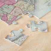 Puzzle Carte vintage de Brookyln (1868) (Côté)