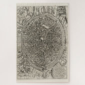 Puzzle Carte vintage de Bruges Belgique (1612) (Vertical)