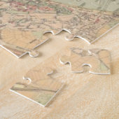 Puzzle Carte vintage de Budapest Hongrie (1884) (Côté)