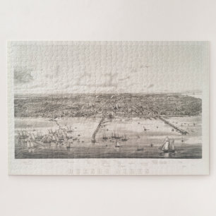 Puzzle Carte vintage de Buenos Aires Argentine