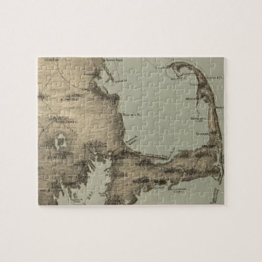 Puzzle Carte vintage de Cape Cod (1885) (Horizontal)