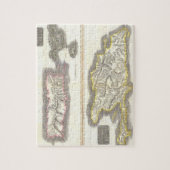 Puzzle Carte vintage de Caraïbes (1815) (Vertical)