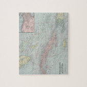Puzzle Carte vintage de Caribbean (1901) (Vertical)