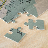 Puzzle Carte Vintage de Detroit MI (1912) (Côté)