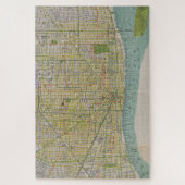 Puzzle Carte Vintage de Detroit MI (1912) (Vertical)