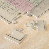 Puzzle Carte vintage de Detroit Michigan (1886) (Côté)