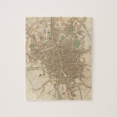 Puzzle Carte vintage de Dublin (1836) (Vertical)