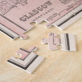 Puzzle Carte vintage de Glasgow Ecosse (1901) (Côté)