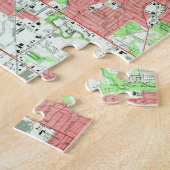 Puzzle Carte vintage de Grand Rapids Michigan (1967) (Côté)