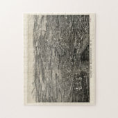 Puzzle Carte vintage de Kingston NY (1875) (Vertical)