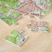 Puzzle Carte vintage de Knoxville Tennessee (1966) (Côté)