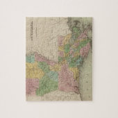 Puzzle Carte vintage de la Louisiane (1838) (Vertical)