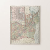 Puzzle Carte vintage de la Louisiane (1891) (Vertical)