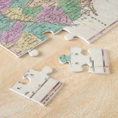 Puzzle Carte vintage de la Pennsylvanie (1827) (Côté)