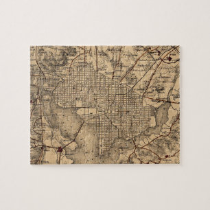 Puzzle Carte vintage de la région de Washington DC (1865