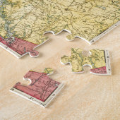 Puzzle Carte vintage de l'Alaska (Côté)