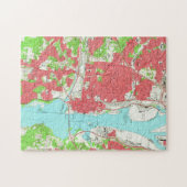 Puzzle Carte vintage de l'Alexandrie la Virginie (1965) (Horizontal)