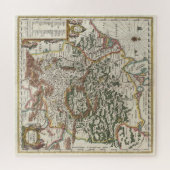 Puzzle Carte vintage de l'Allemagne (Horizontal)