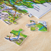 Puzzle Carte vintage de l'Ecosse Orkney Islands (Côté)