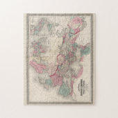 Puzzle Carte vintage de l'Empire romain (1862) (Vertical)