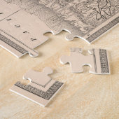 Puzzle Carte vintage de l'État de Washington (1883) (Côté)