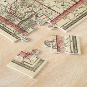 Puzzle Carte vintage de l'Idaho (1896) (Côté)