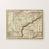 Puzzle Carte vintage de l'Idaho (1896) (Horizontal)