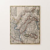 Puzzle Carte vintage de l'Italie (1659) (Vertical)