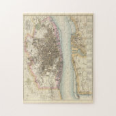 Puzzle Carte vintage de Liverpool Angleterre (1872) (Vertical)
