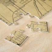 Puzzle Carte vintage de Los Angeles CA (1914) (Côté)