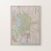 Puzzle Carte vintage de Louisville KY (1901) (Vertical)