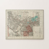 Puzzle Carte vintage de l'Utah (1889) (Horizontal)