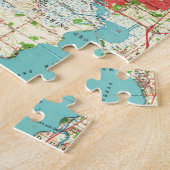 Puzzle Carte vintage de Madison le Wisconsin (1959) (Côté)