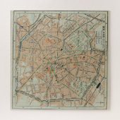Puzzle Carte vintage de Milan Italie (1911) (Horizontal)