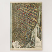 Puzzle Carte vintage de Minneapolis MN (1891) (Vertical)
