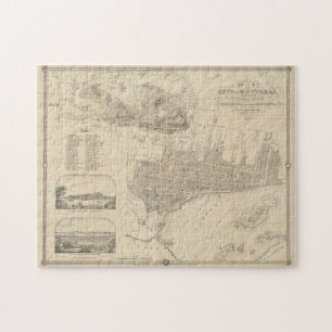 Puzzle Carte vintage de Montréal (1859)