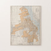 Puzzle Carte vintage de Montréal Canada (1915) (Vertical)