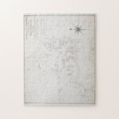 Puzzle Carte vintage de New Bern NC (1769) (Vertical)