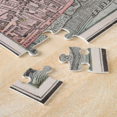 Puzzle Carte Vintage de Nice France (1901) (Côté)