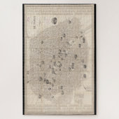 Puzzle Carte Vintage de Paris France (1841) (Vertical)