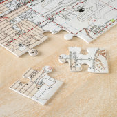 Puzzle Carte vintage de Phoenix Arizona (1952) (Côté)