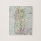 Puzzle Carte vintage de Porto Rico (1901) (Vertical)