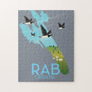 Puzzle Carte vintage de Rab Coratia