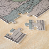 Puzzle Carte vintage de Richmond VA (1914) (Côté)