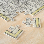 Puzzle Carte vintage de Scandinavie (Côté)