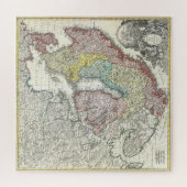 Puzzle Carte vintage de Scandinavie (Horizontal)